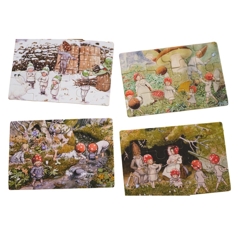 Elsa Beskow Children of the Forest Jigsaw Puzzle | Wooden