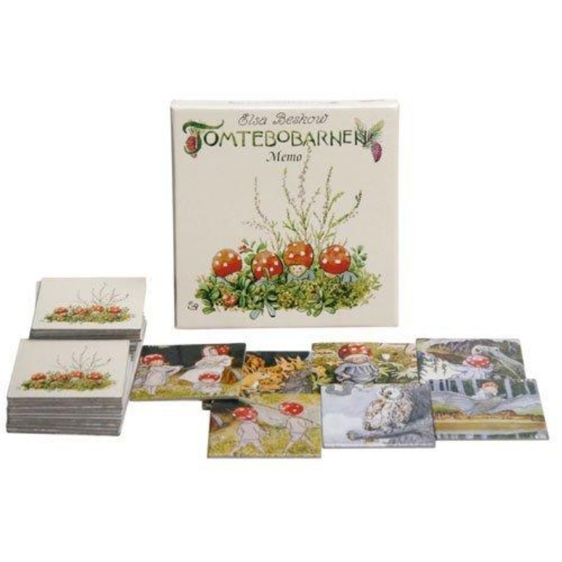 Elsa Beskow Tomtebobarnen or Children of the Forest Memory Game (32 cards – 16 Sets) for 2-6 Players
