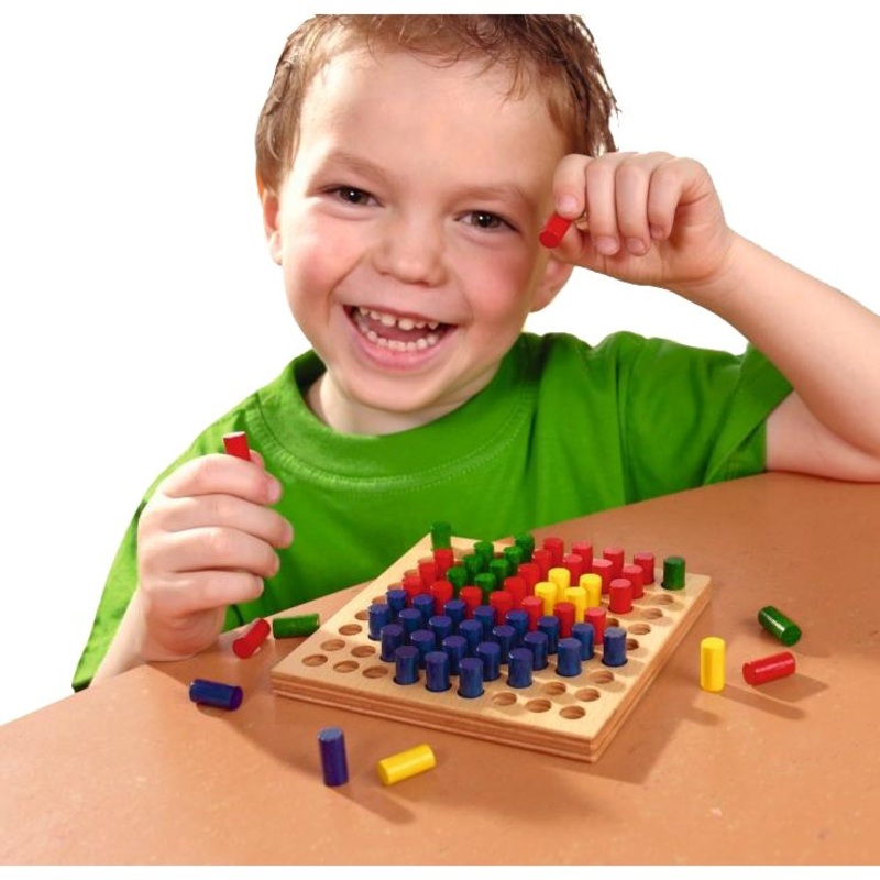 Haba Colorful Peg Board Set