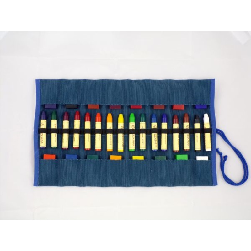 Natural Cotton Waldorf Crayon Roll – Holder for Crayons