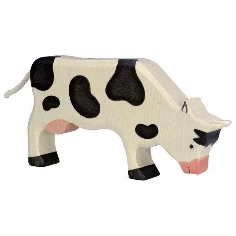 Wooden Cow, Grazing, by Holztiger
