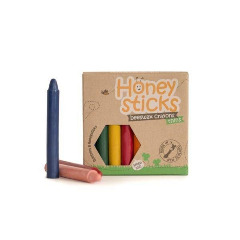 Honeysticks 100% Beeswax Crayons – Thins (8 pack)