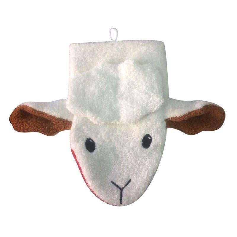 Organic Cotton Wash Mitt Puppets – Sheep