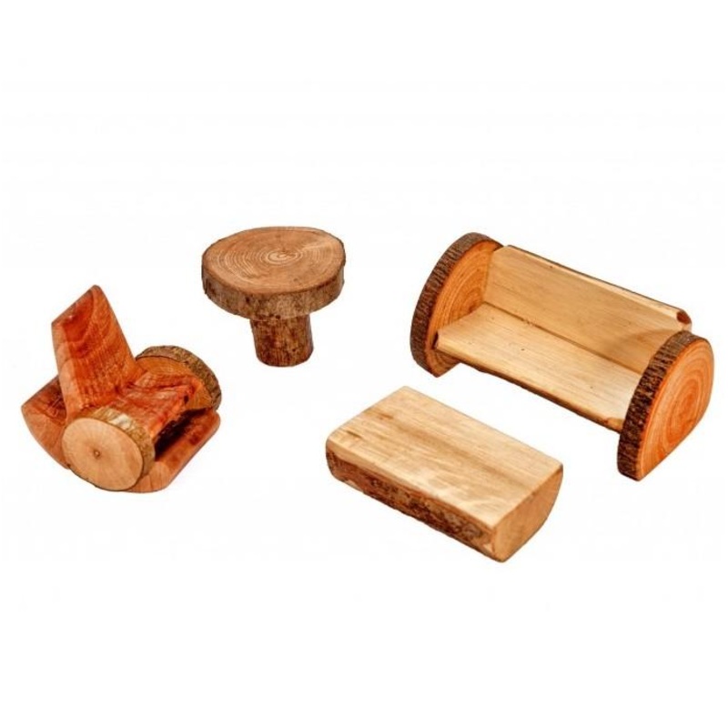 Branch Furniture for Elf Tree House, Small Living Room