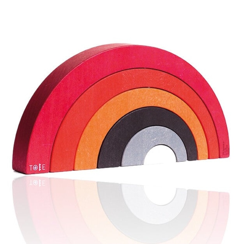 Colorful Asymmetrical Wood Arch Blocks