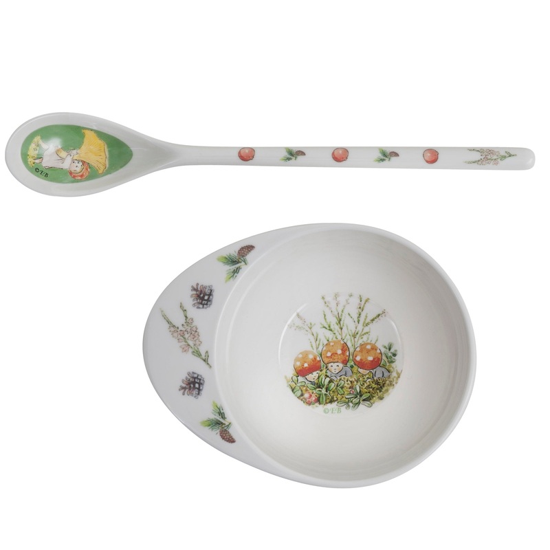 Elsa Beskow Children of Forest Baby Feeding Bowl & Spoon