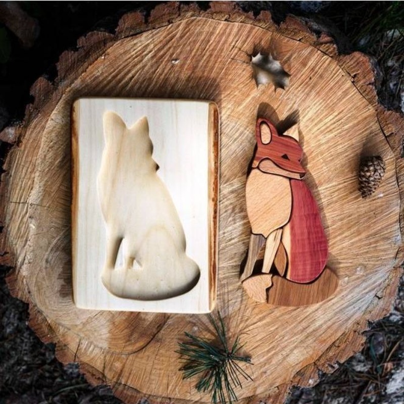 Fox Wooden Puzzle