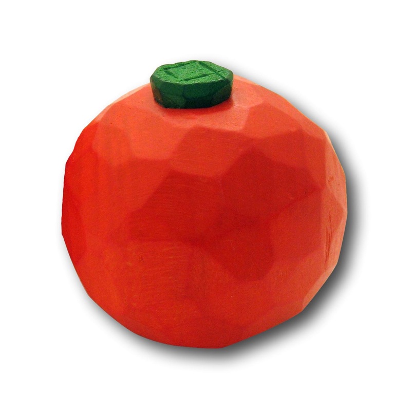Hand Carved Wooden Mandarin Orange by Estia