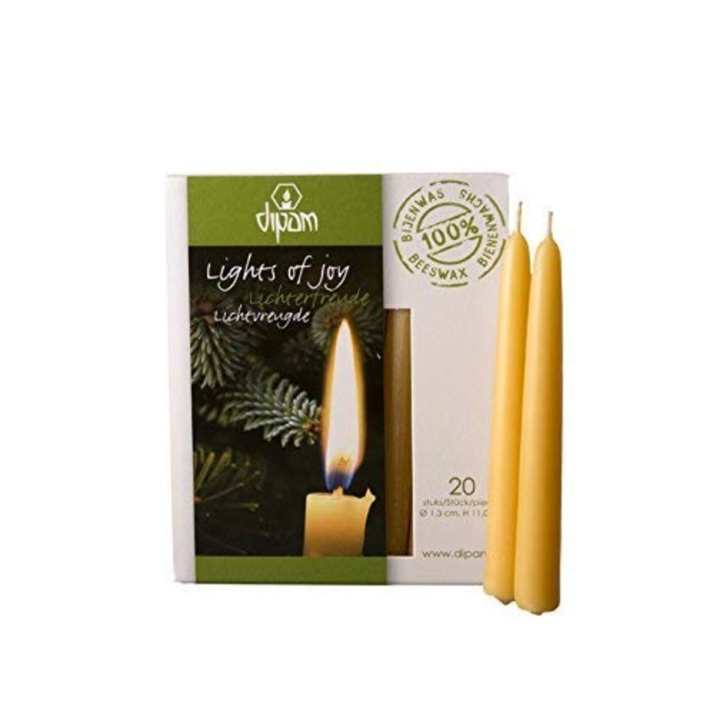 Dipam Beeswax Lights of Joy Christmas Tree Candles 4 (20 Pack)
