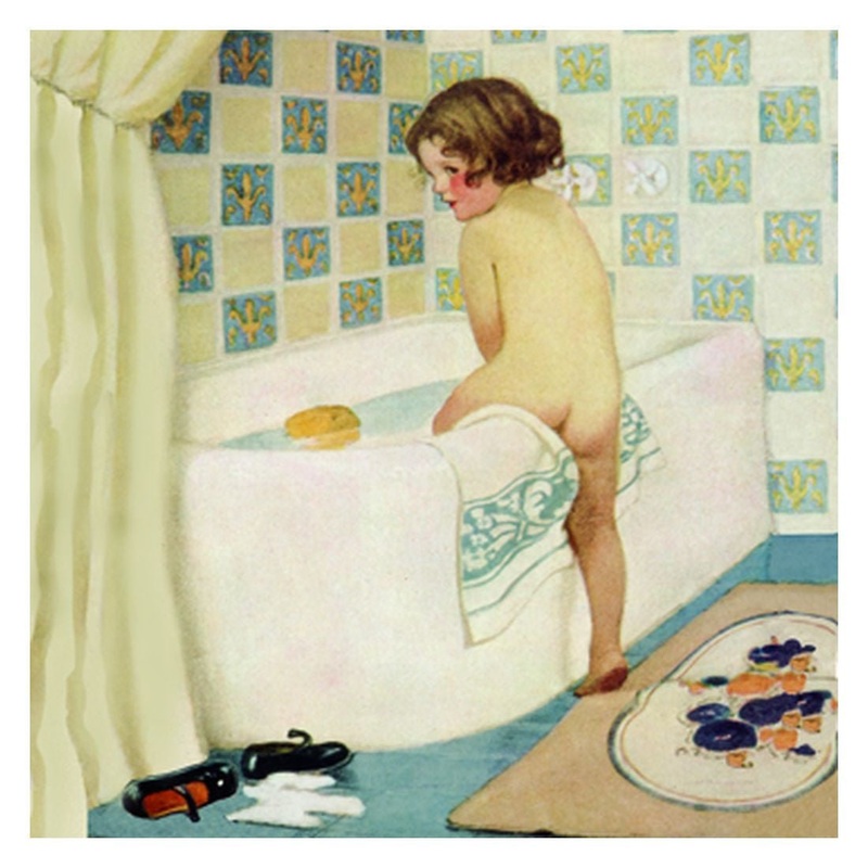 Jessie Willcox Smith Greeting Cards : Bathtime