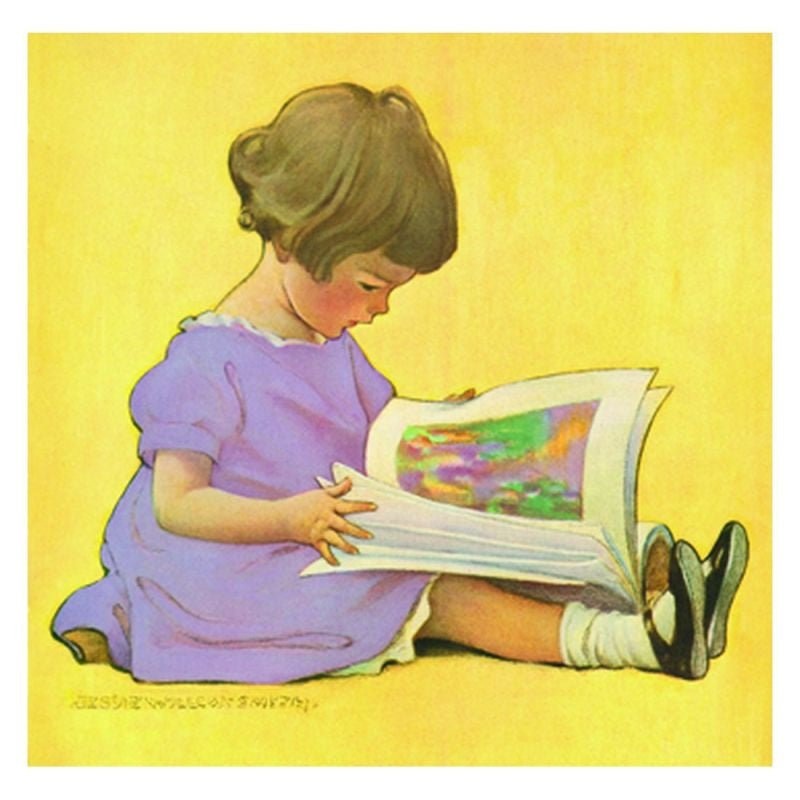 Jessie Willcox Smith Greeting Cards :Girl with Book