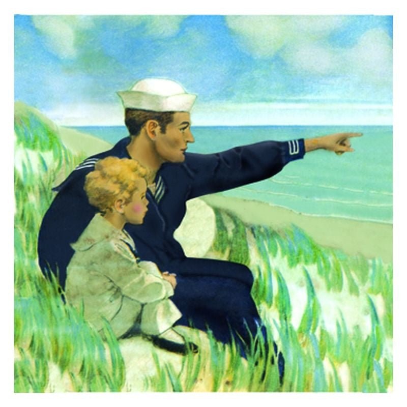 Jessie Willcox Smith Greeting Cards : Looking Out to Sea
