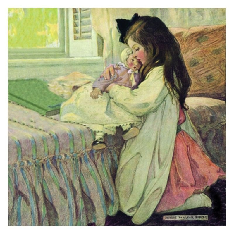 Jessie Willcox Smith Greeting Cards : My Dolly