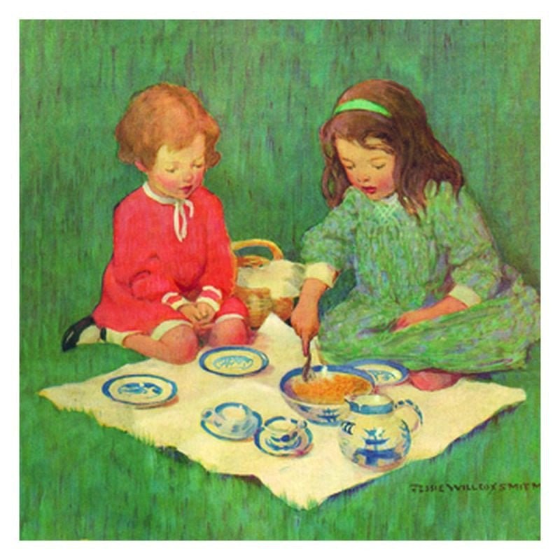 Jessie Willcox Smith Greeting Cards: Tea for Two