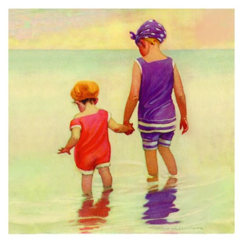 Jessie Willcox Smith Greeting Cards : Wading in the Water