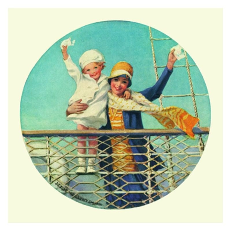 Jessie Willcox Smith Greeting Cards : Waving from Ship