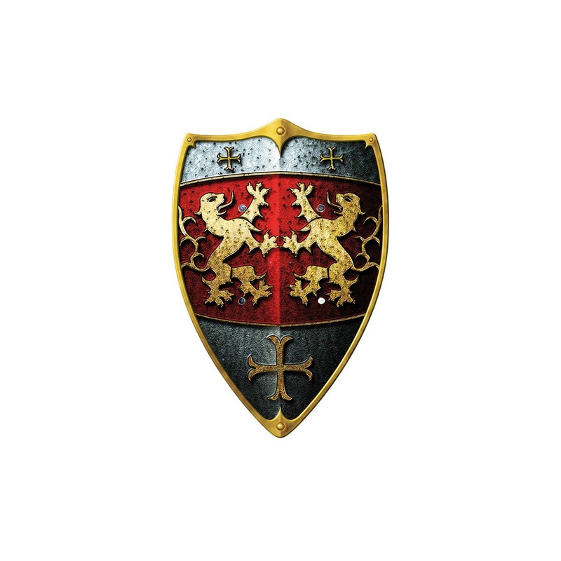 Wooden Play Knight’s Buckler Shield – Lion