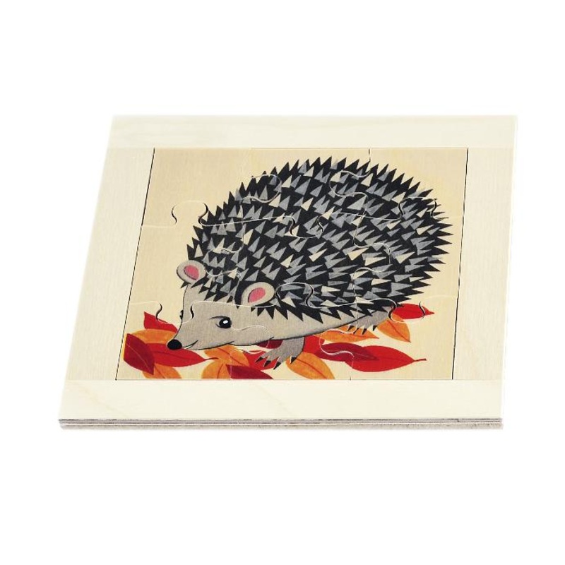 Atelier Fischer Wooden Jigsaw Puzzle – Hedgehog (9 Pcs)