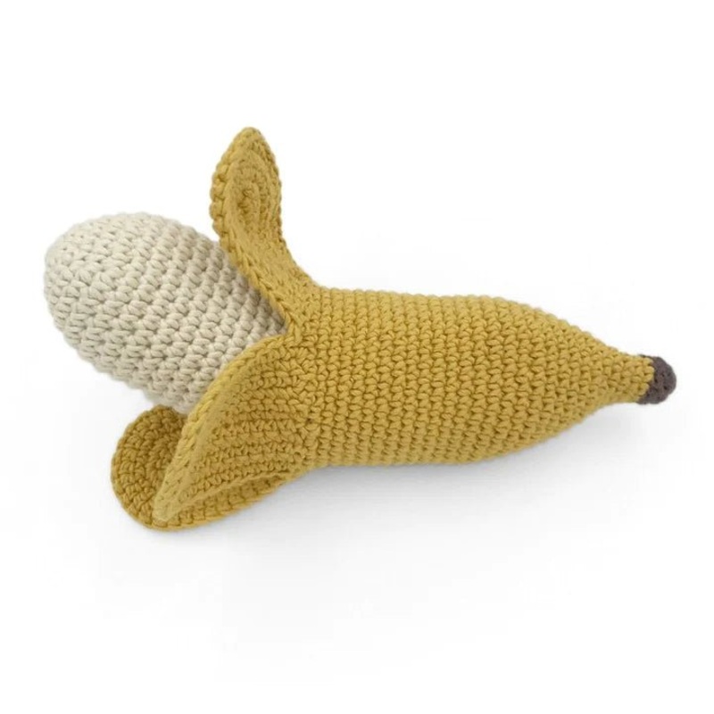 Myum Organic Cotton – Banana Rattle