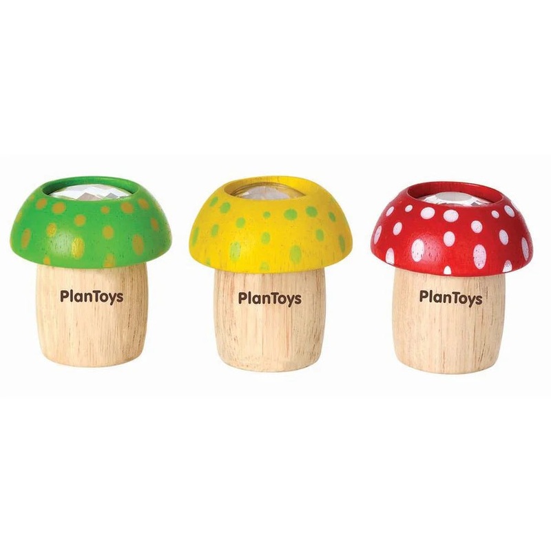 Wooden Mushroom Kaleidoscope – Plan Toys