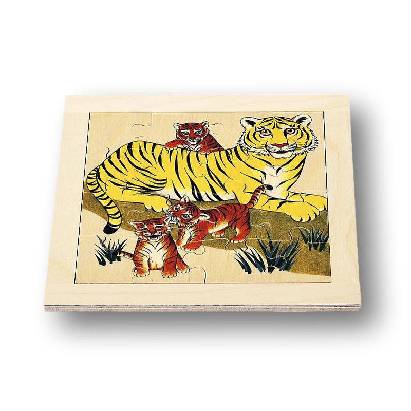 Atelier Fischer Wooden Jigsaw Puzzle – Tiger (16 pcs)