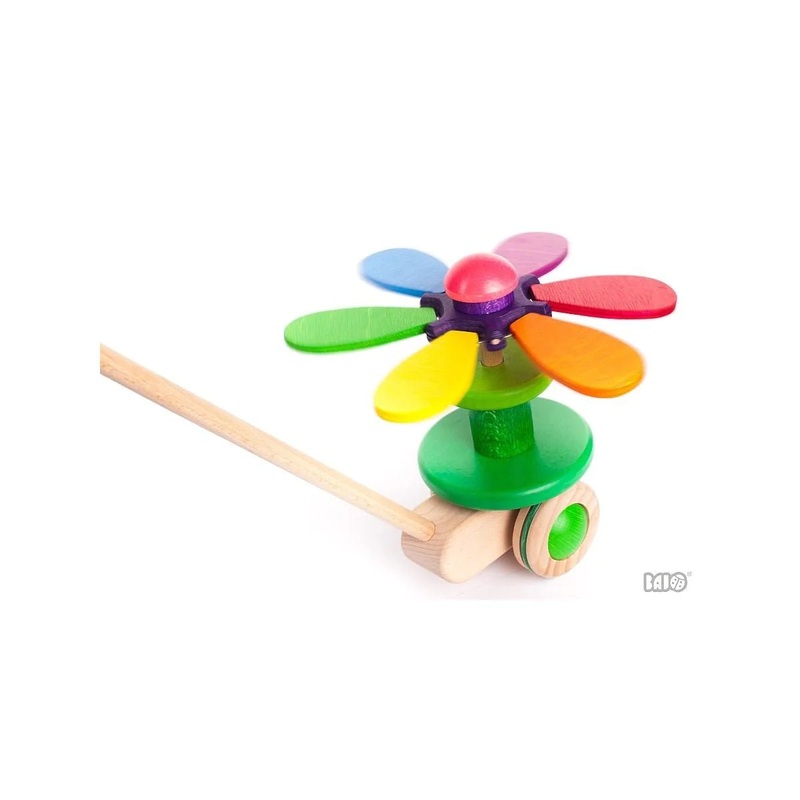 Bajo Flower Rainbow Push Toy
