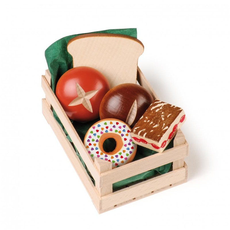 Erzi Assorted Wooden Baked Goods for Pretend Play (small)