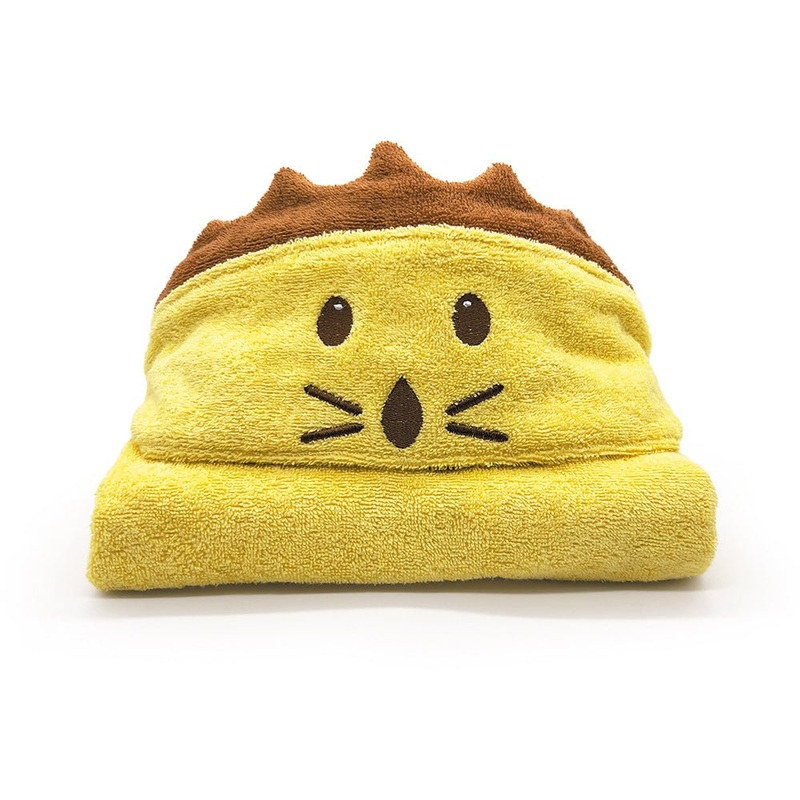 Organic Cotton Bath Poncho – Lion