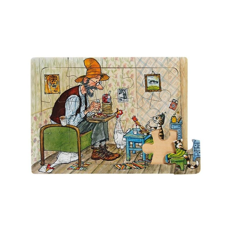Pettson & Findus Frame Puzzle – Pancakes (15 pcs)