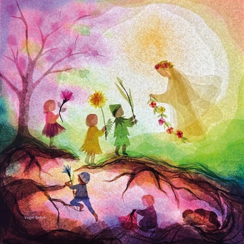 Toverlux Lamp Silhouette – Spring Fairy (Vogel Geluk)