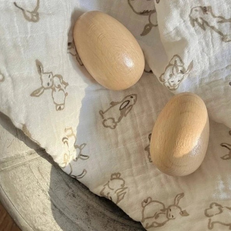 Wooden Egg Shakers (1 pair)
