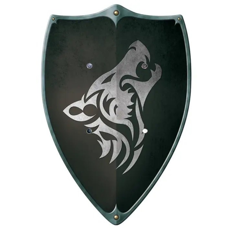 Wooden Play Buckler Shield – Black Knight