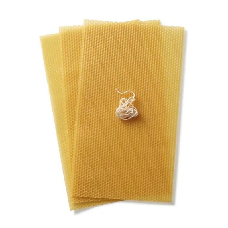 Dipam Beeswax Honeycomb Sheets – 3 sheets w/ wick
