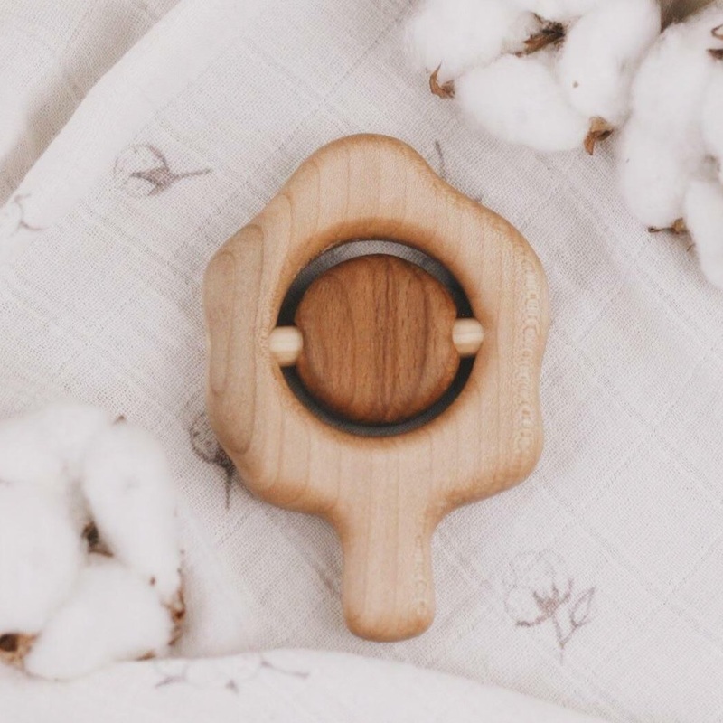 Handmade Wooden Tree Rattle by Tateplota