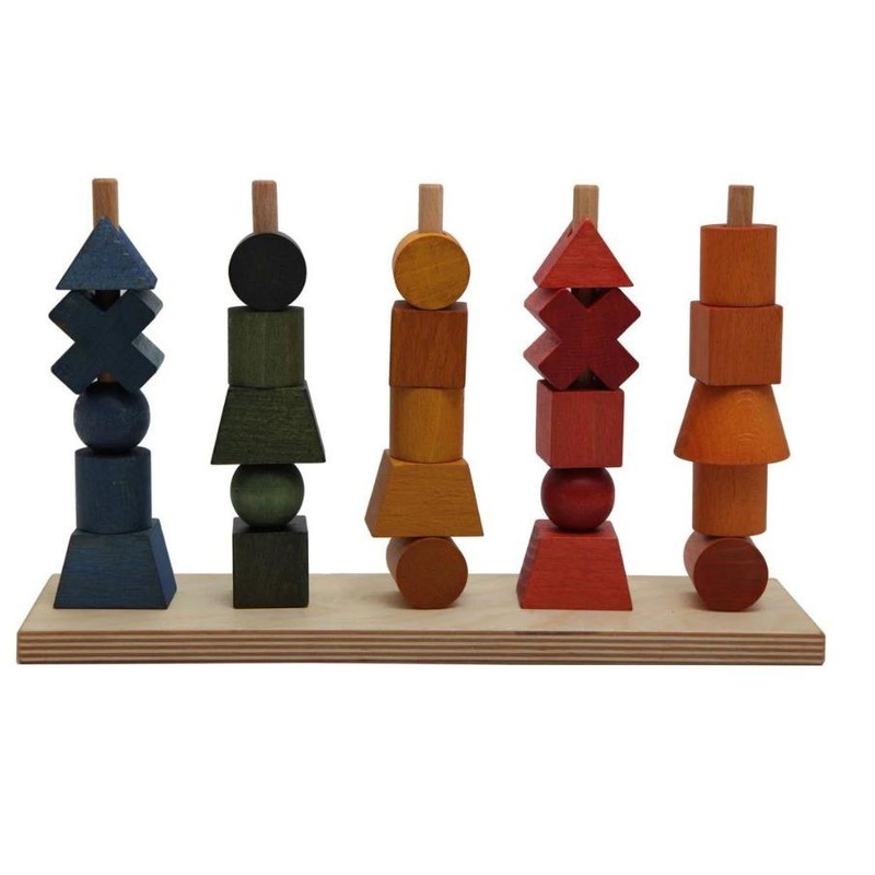 Montessori Stacking Toy – Rainbow