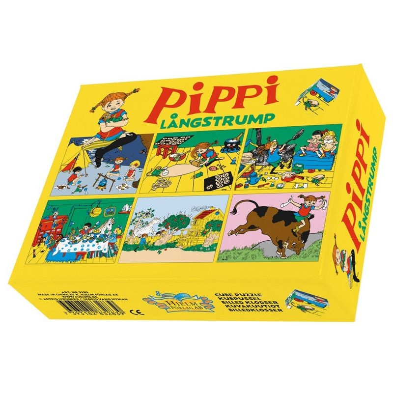 Pippi Longstocking Wooden Block Puzzle (12 pcs)