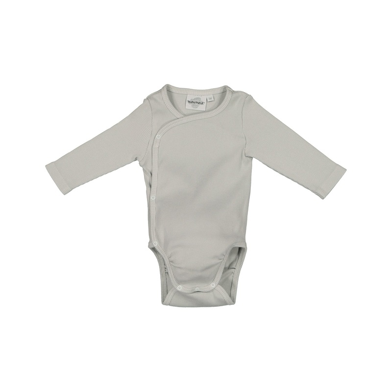 Double Ribbed Cotton Bodysuit | Almond