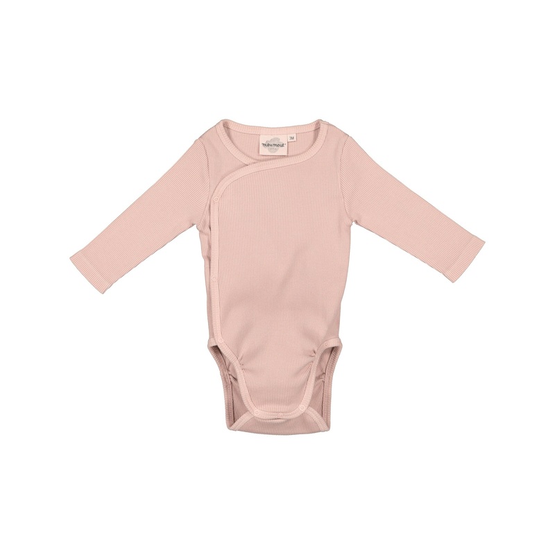 Double Ribbed Cotton Bodysuit | Blush