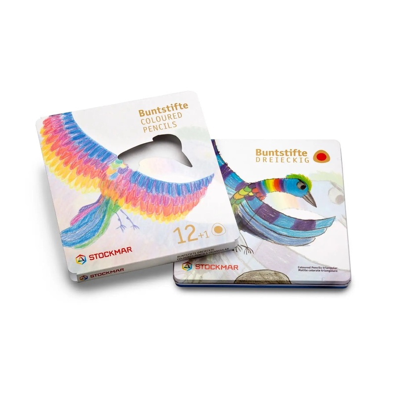 Stockmar Triangular Colored Pencils with Graphite Pencil