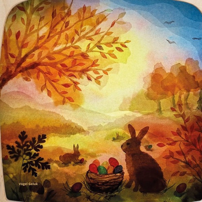 Toverlux Lamp Silhouette – Easter Basket (Vogel Geluk)