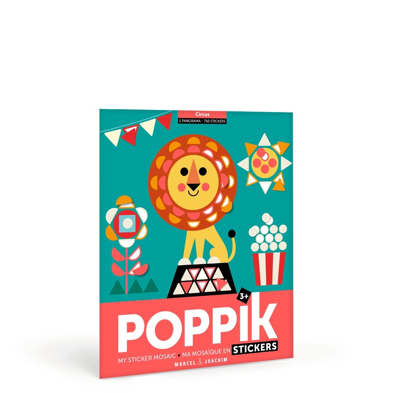 Activity Sticker Set – Circus with 750 Repositionable Stickers by Poppik