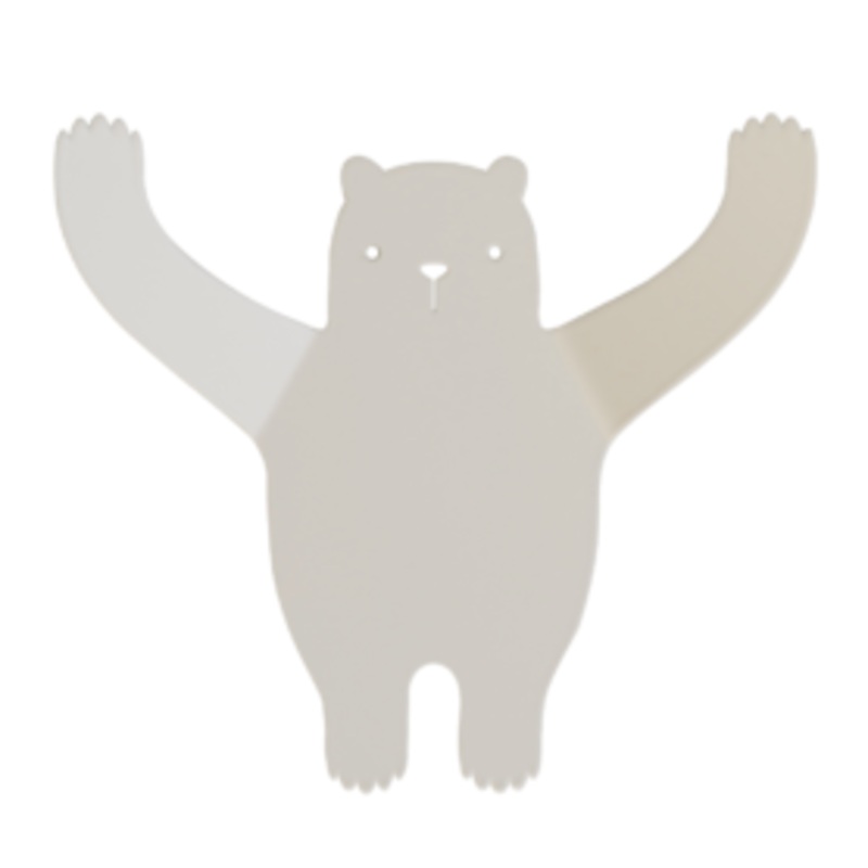 Bear Wall Hook in Beige by Tresxics