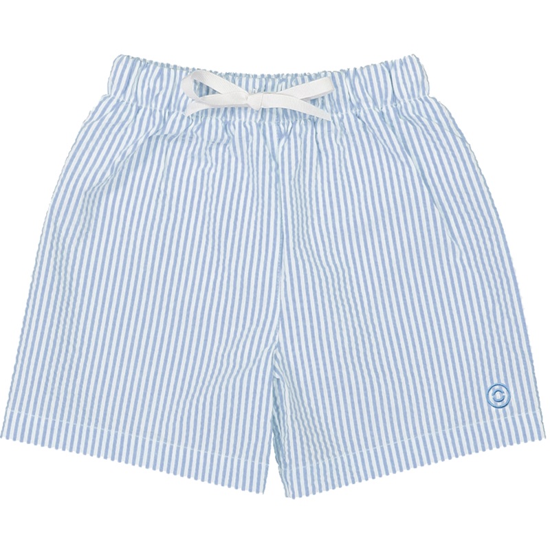 BIARRITZ Seersucker Swim Shorts | Slate