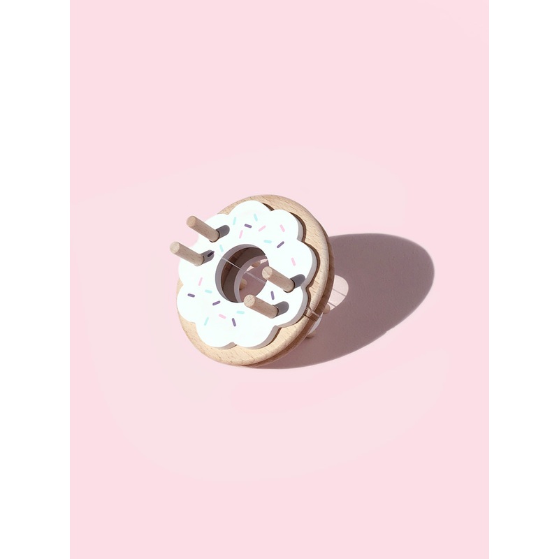 Donut Pom Maker (Medium Size) in Vanilla by Pom Maker