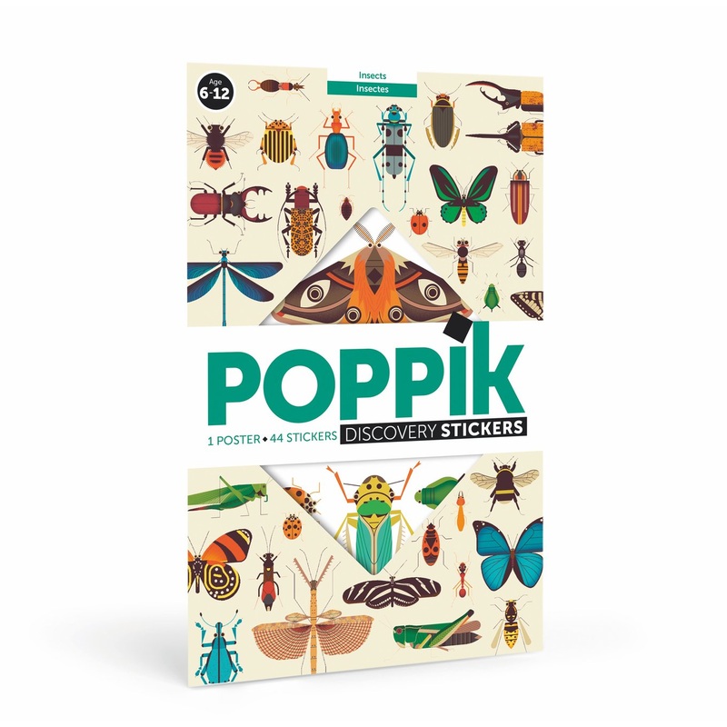 Giant Activity Sticker Poster – Insect with 44 Removable Stickers by Poppik