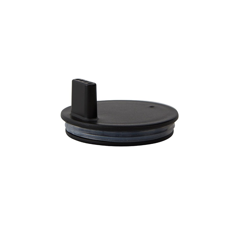 Lid for Kids Drinking Glass Lid in Black by Design Letters