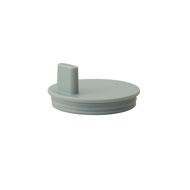 Lid for Kids Drinking Glass Lid in Green by Design Letters