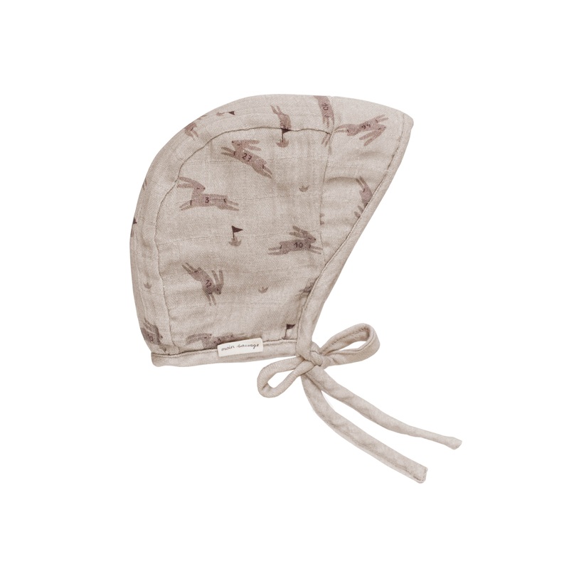 Rabbits Wide-brimmed Bonnet by Main Sauvage