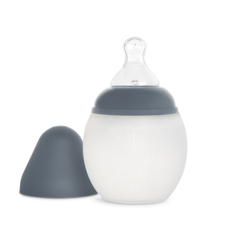 Baby Bottle 240ml Medium Flow | Blue Grey