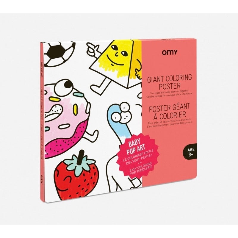 Giant Colouring Poster – Baby Pop Art by OMY